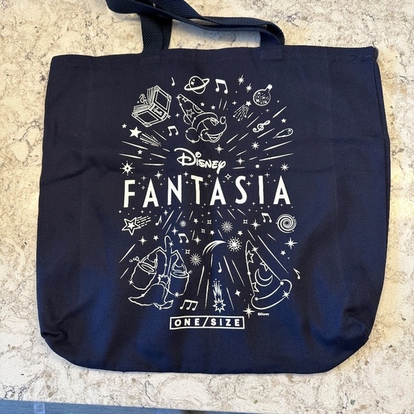 Disney Blue Fantasia Re-Usable Bag - - Picture 2 of 6